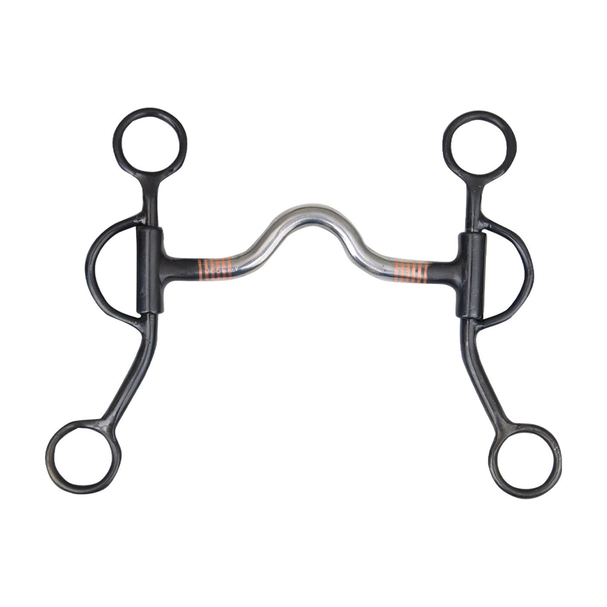 Weaver Black Steel Sweet Iron Curb Bit W- Medium Port