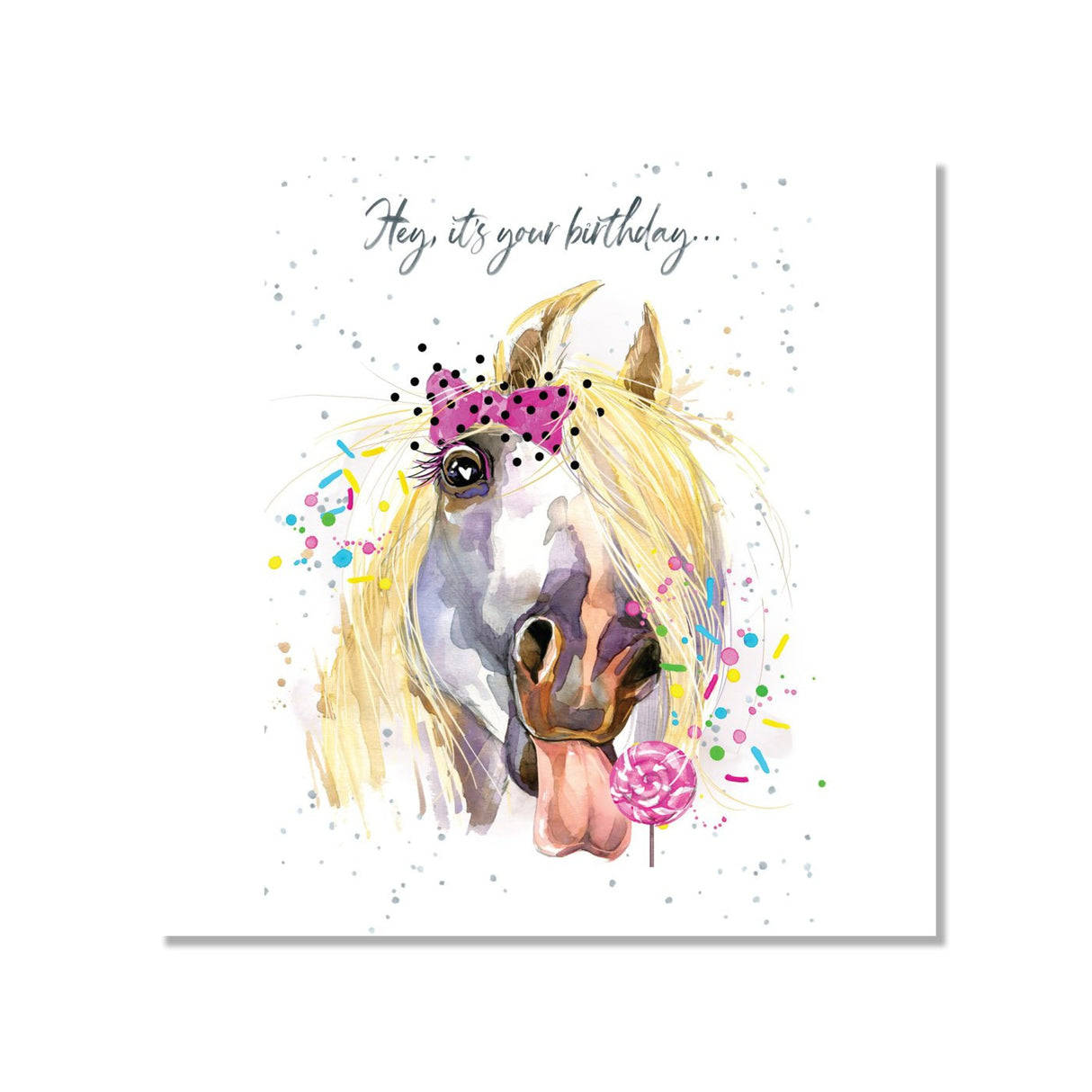 Carte d'anniversaire Bella Flor Hopper Horse autour