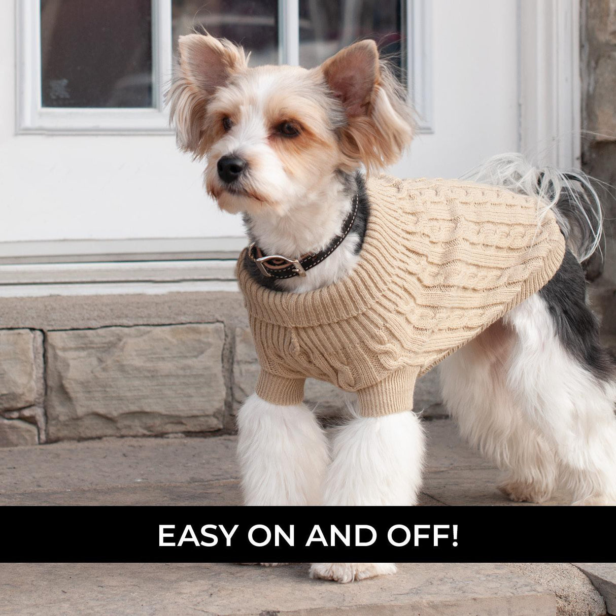 Shedrow K9 Brentwood Cable Knit Dog Sweater
