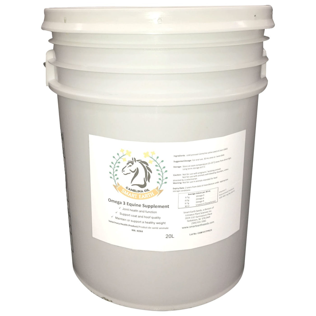 Smart Earth Camelina Oil 18.9L Horse Supplement