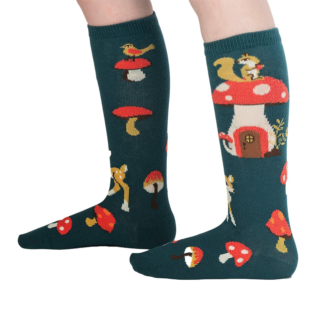 Sock It To Me Shroom + Board Knee High Socks - Kids'