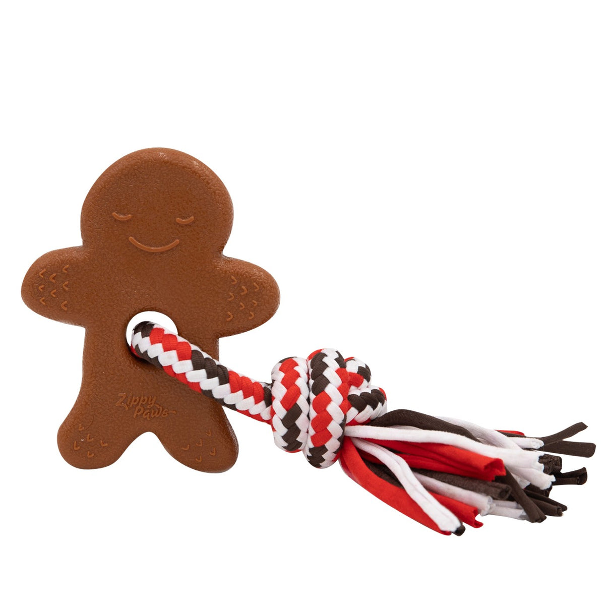 ZippyPaws Holiday Gingerbread Man ZippyTuff Teether
