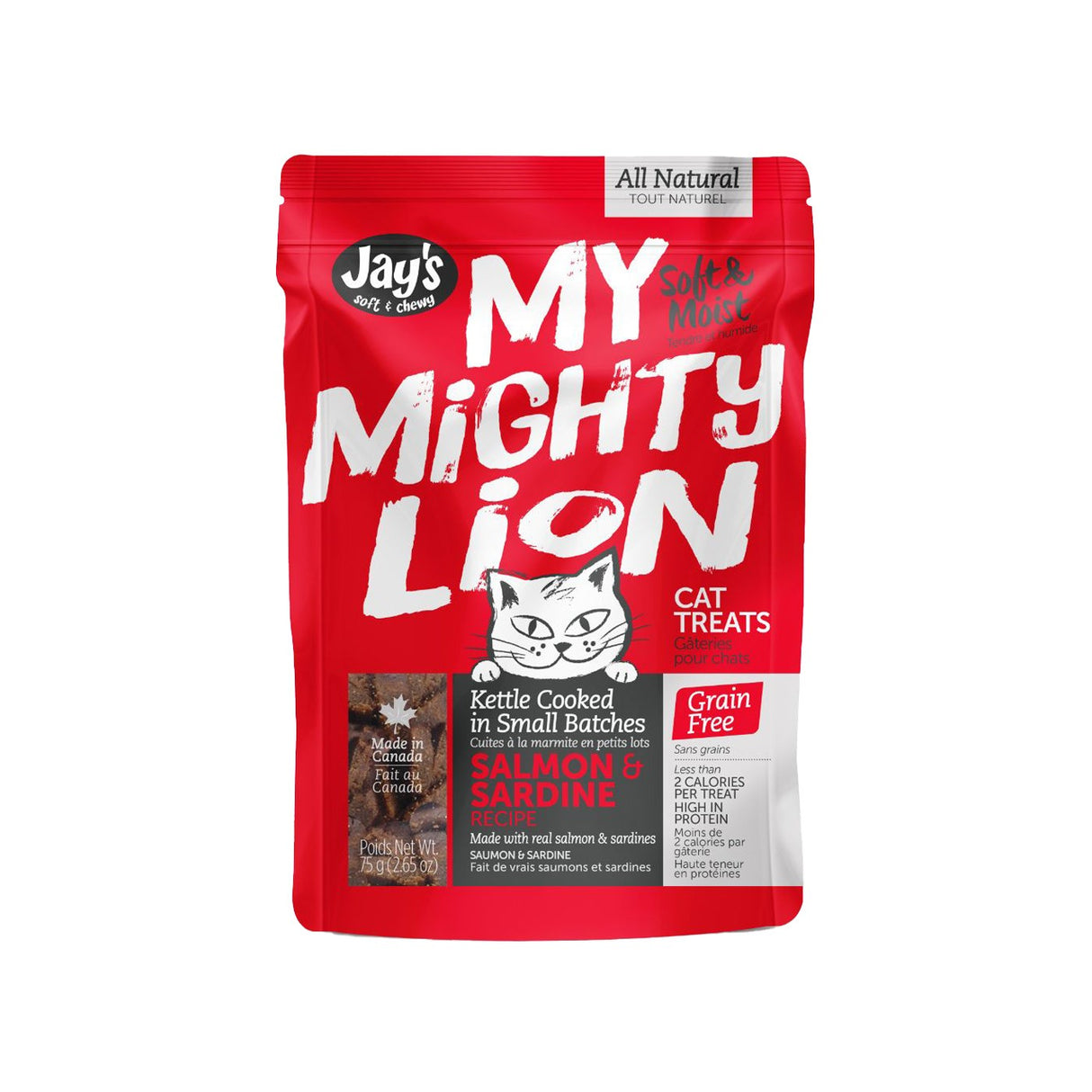 Jay's My Mighty Lion Salmon Cat Treat 75 g
