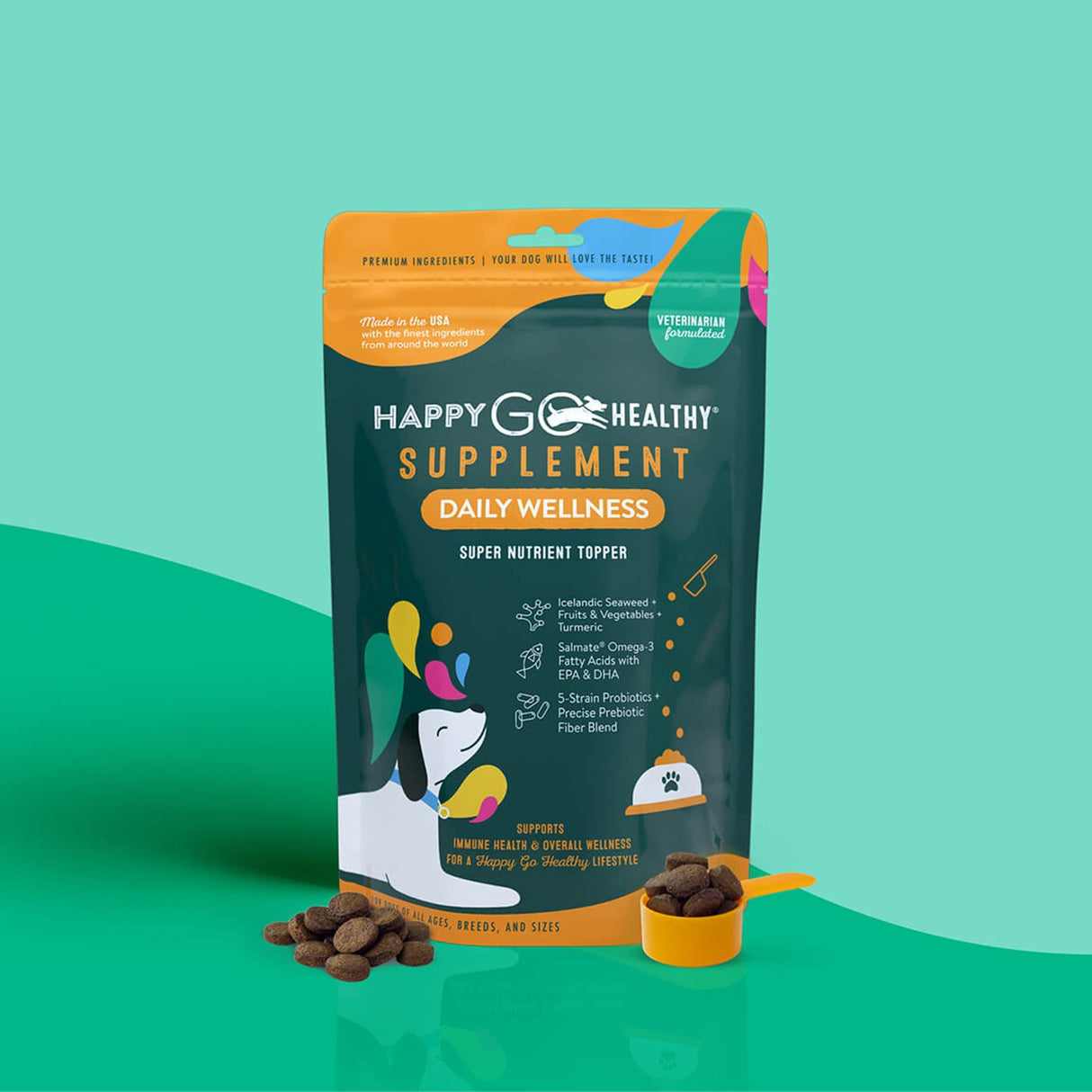 Happy Go Healthy Standard Daily Wellness Dog Supplement