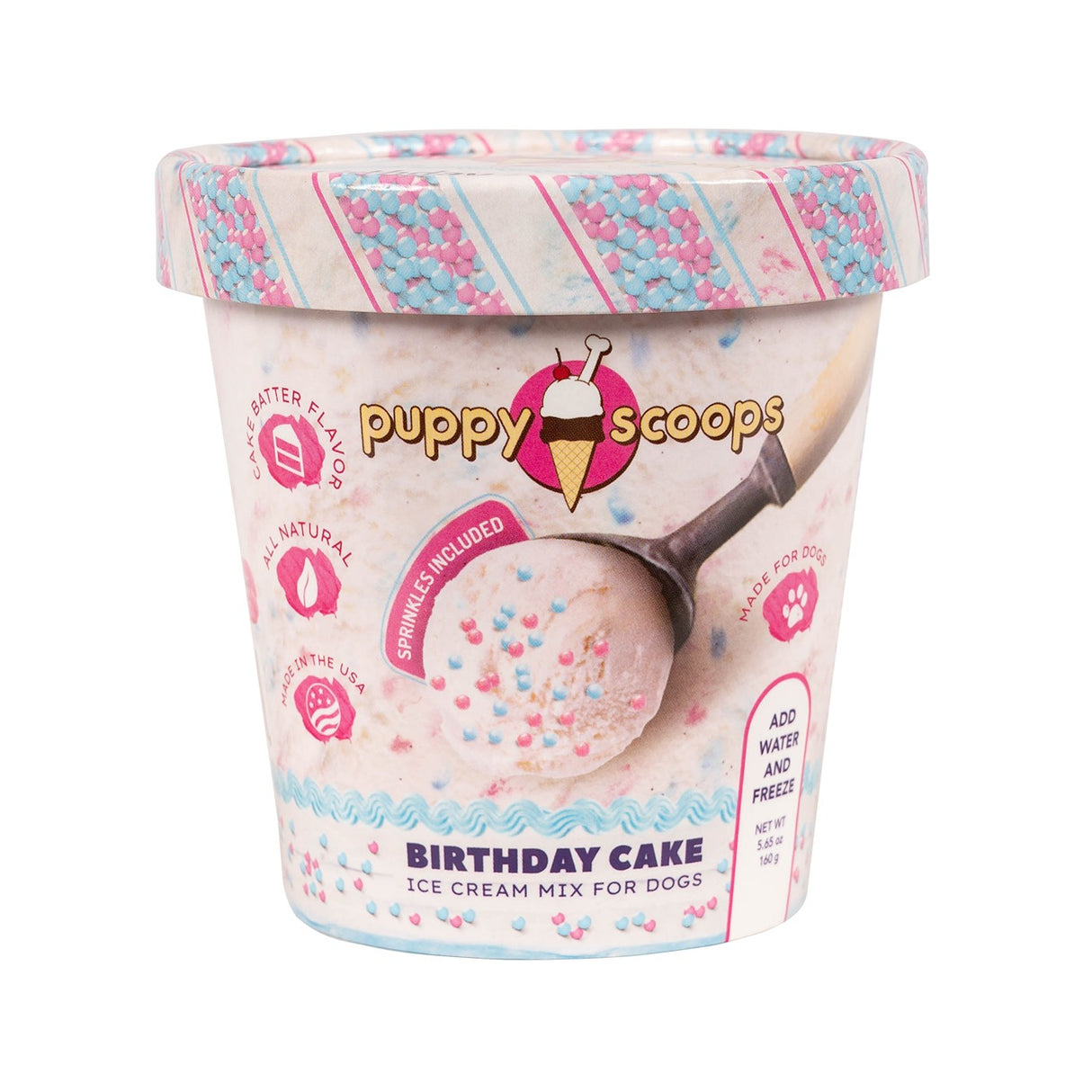 Puppy Scoops Birthday Cake Ice Cream Mix 4.65 Oz