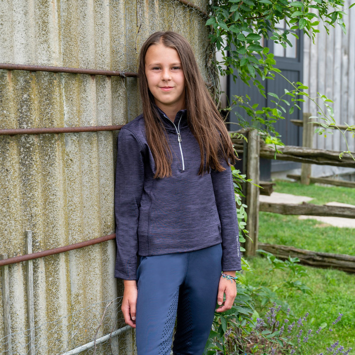 TemTeq Elisa Quarter Zip Performance Shirt - Enfants