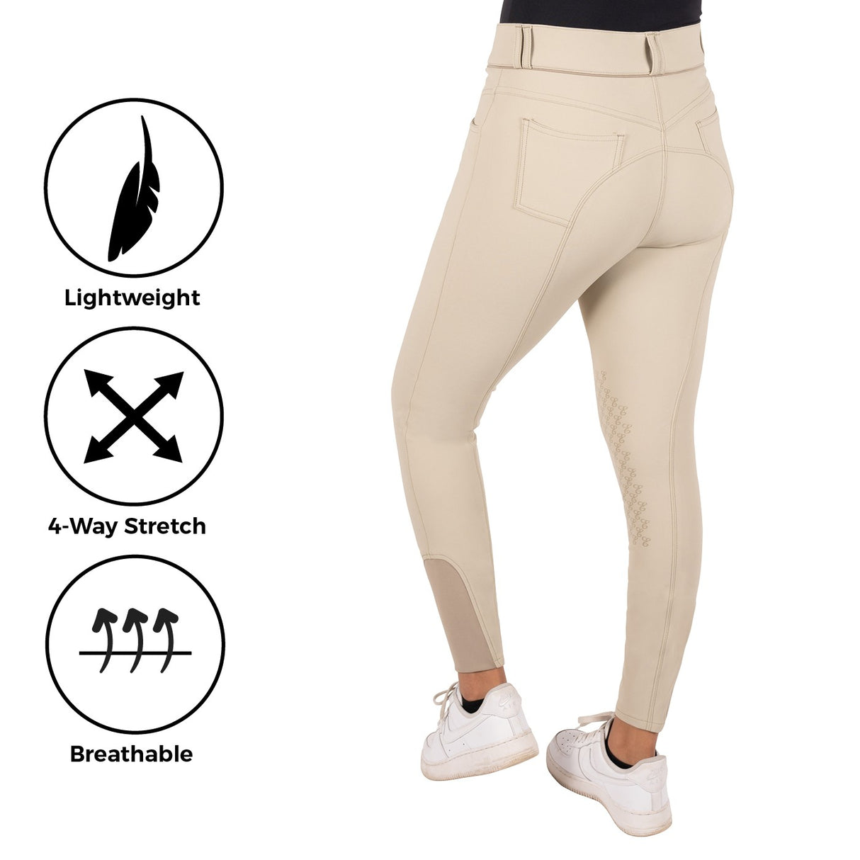 Pantalon d'équitation taille haute Elation Platinum Brooklyn