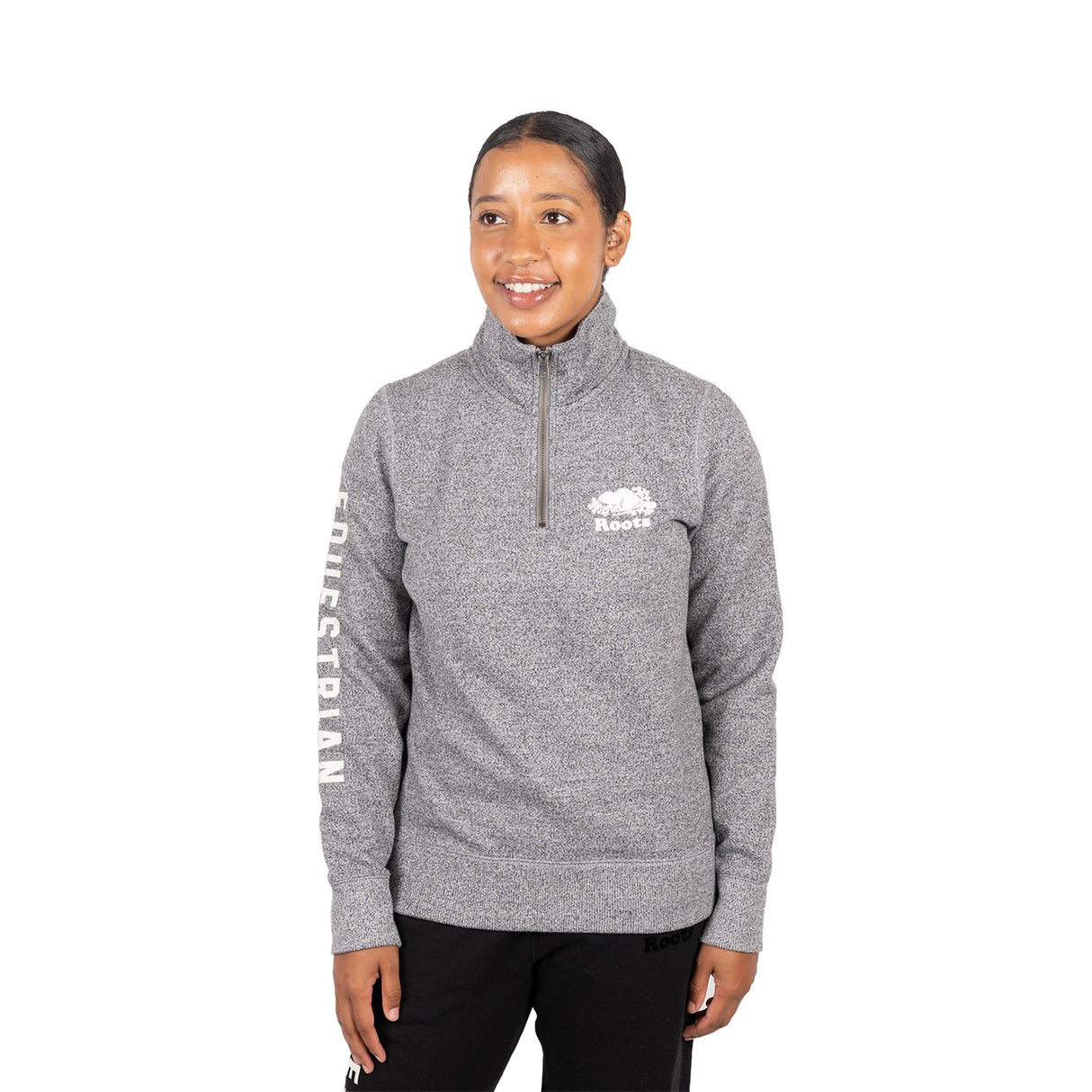 Sweat-shirt zippé Roots Equestrian Original Stein