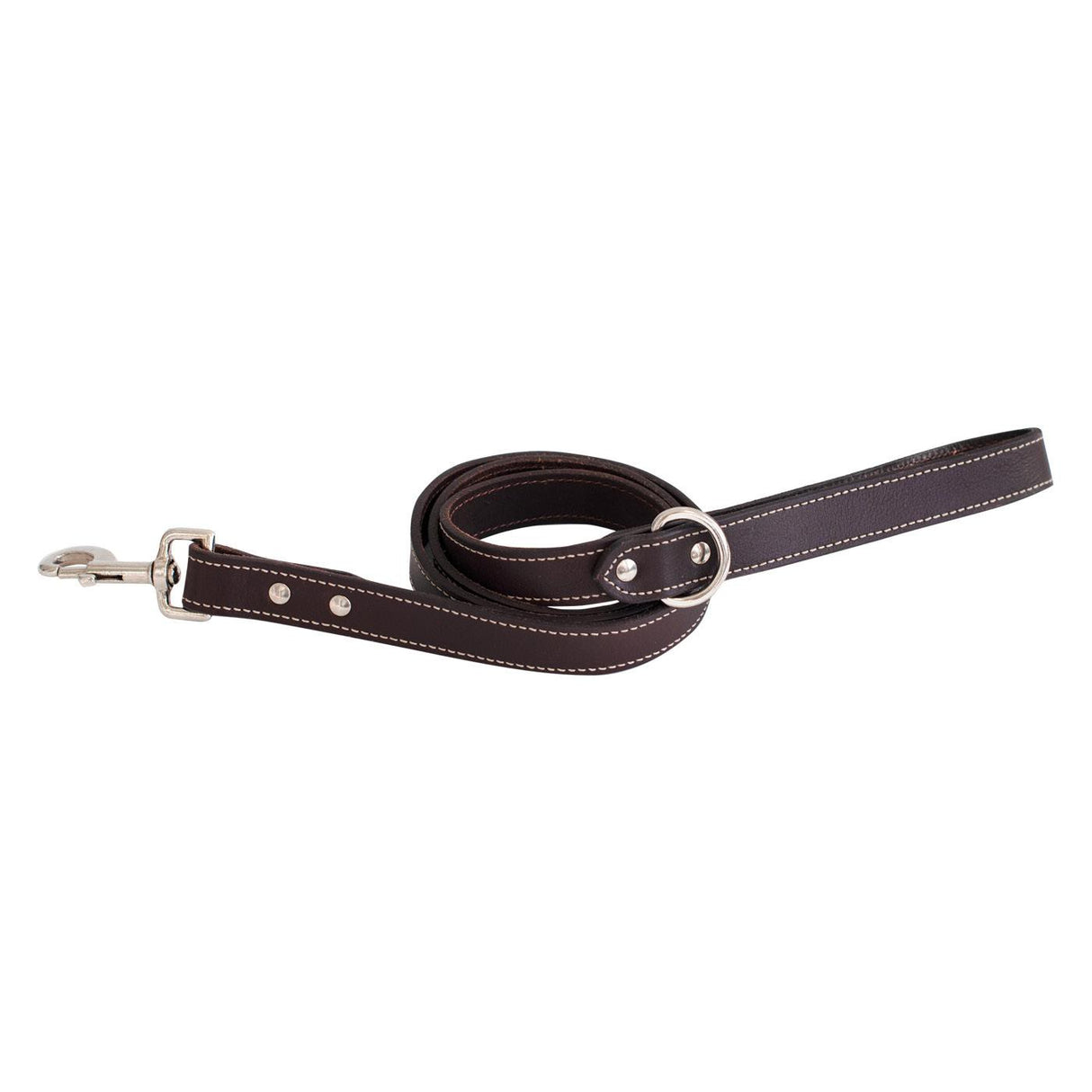 Shedrow K9 Richmond Top Stitch Leather Leash 5 Ft.