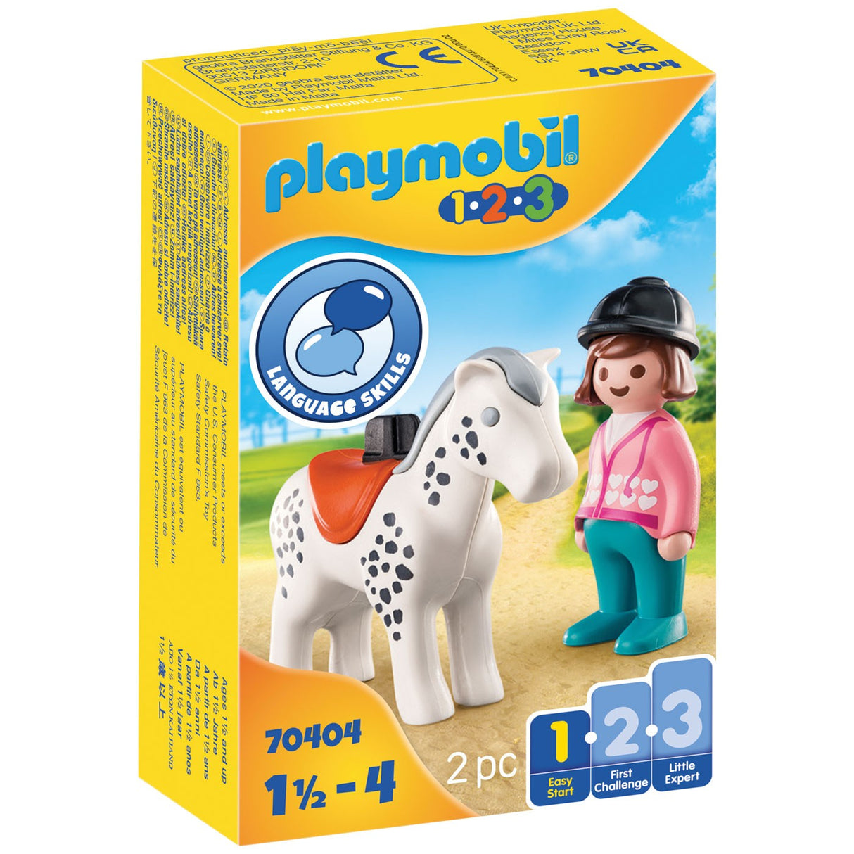 Playmobil 1.2.3 Rider W- Horse