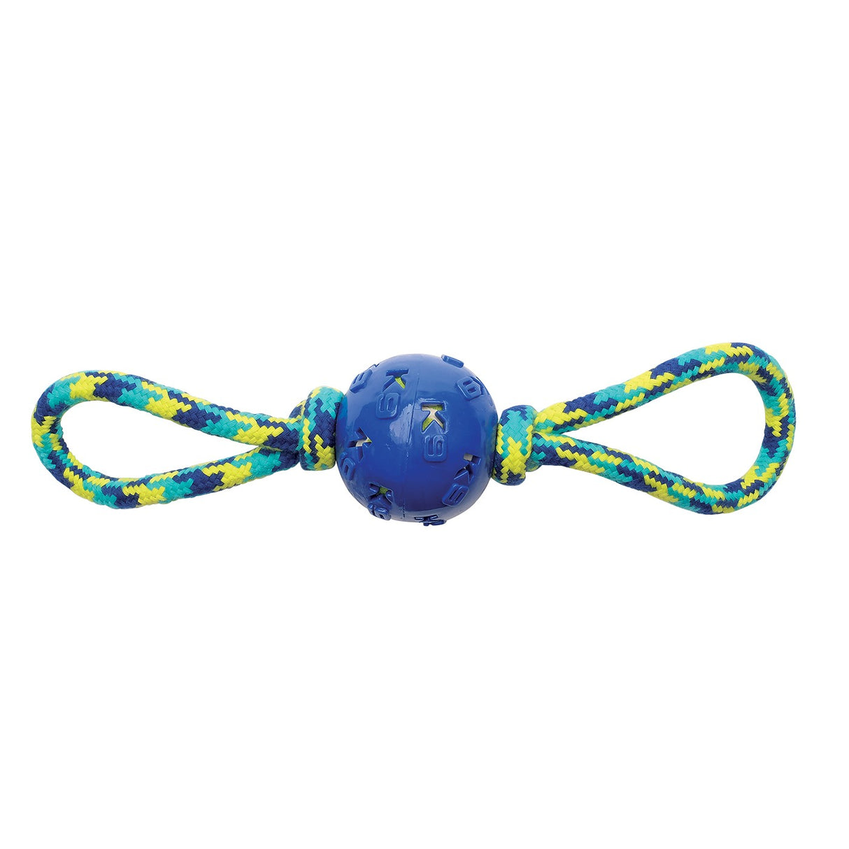 K9 Fitness by Zeus Ball Double Tug W- TPR Encased Tennis Ball