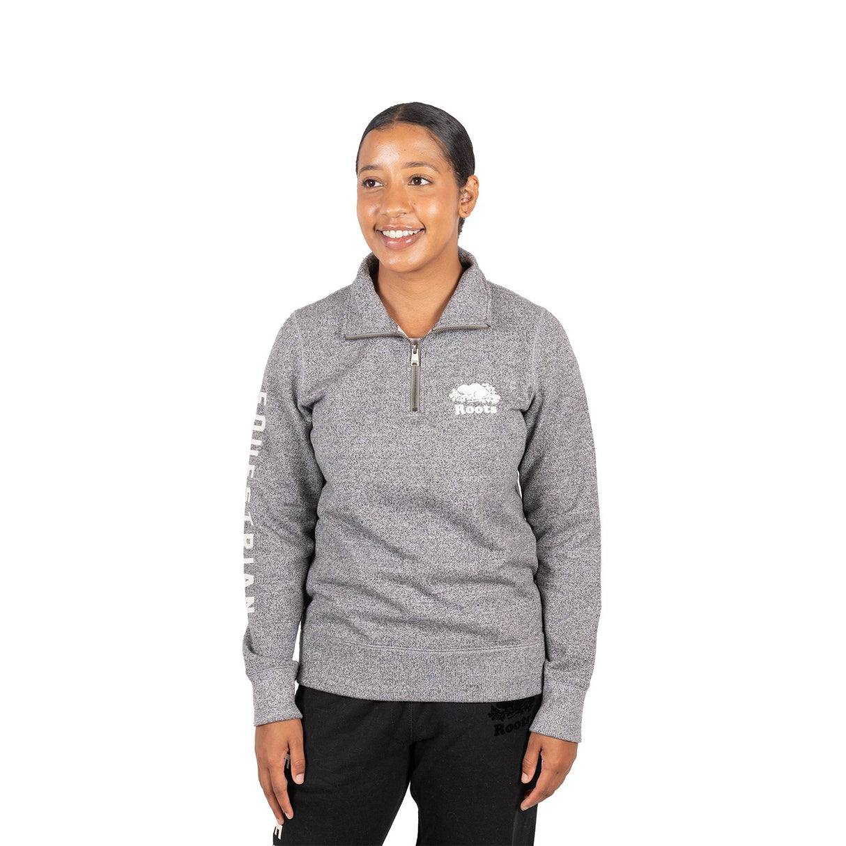 Sweat-shirt zippé Roots Equestrian Original Stein