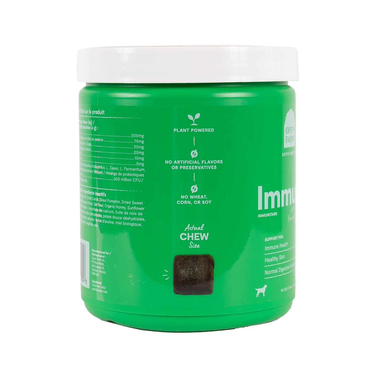 Open Farm Immune Chews Supplément pour chien 90 unités