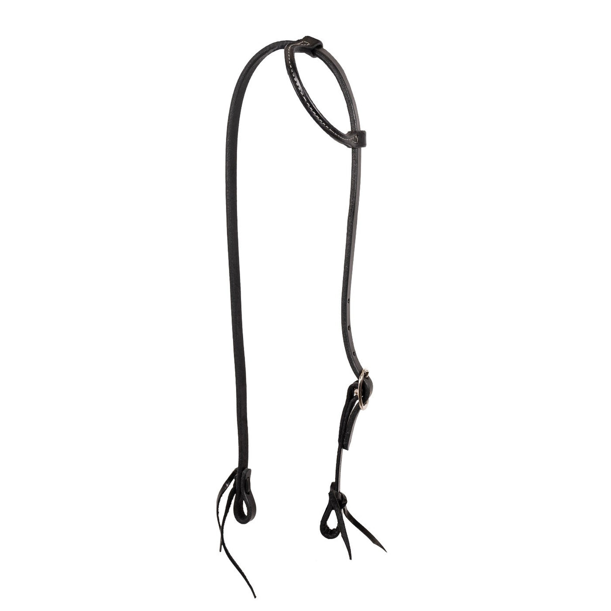 Western Rawhide Single Ply One Ear Headstall W- Ties