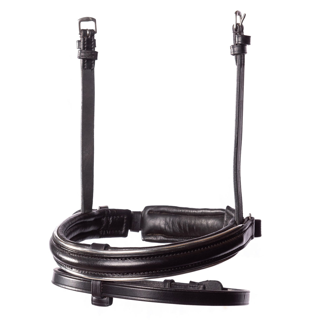 Bridon de dressage FFE Crystal V avec passepoil argenté