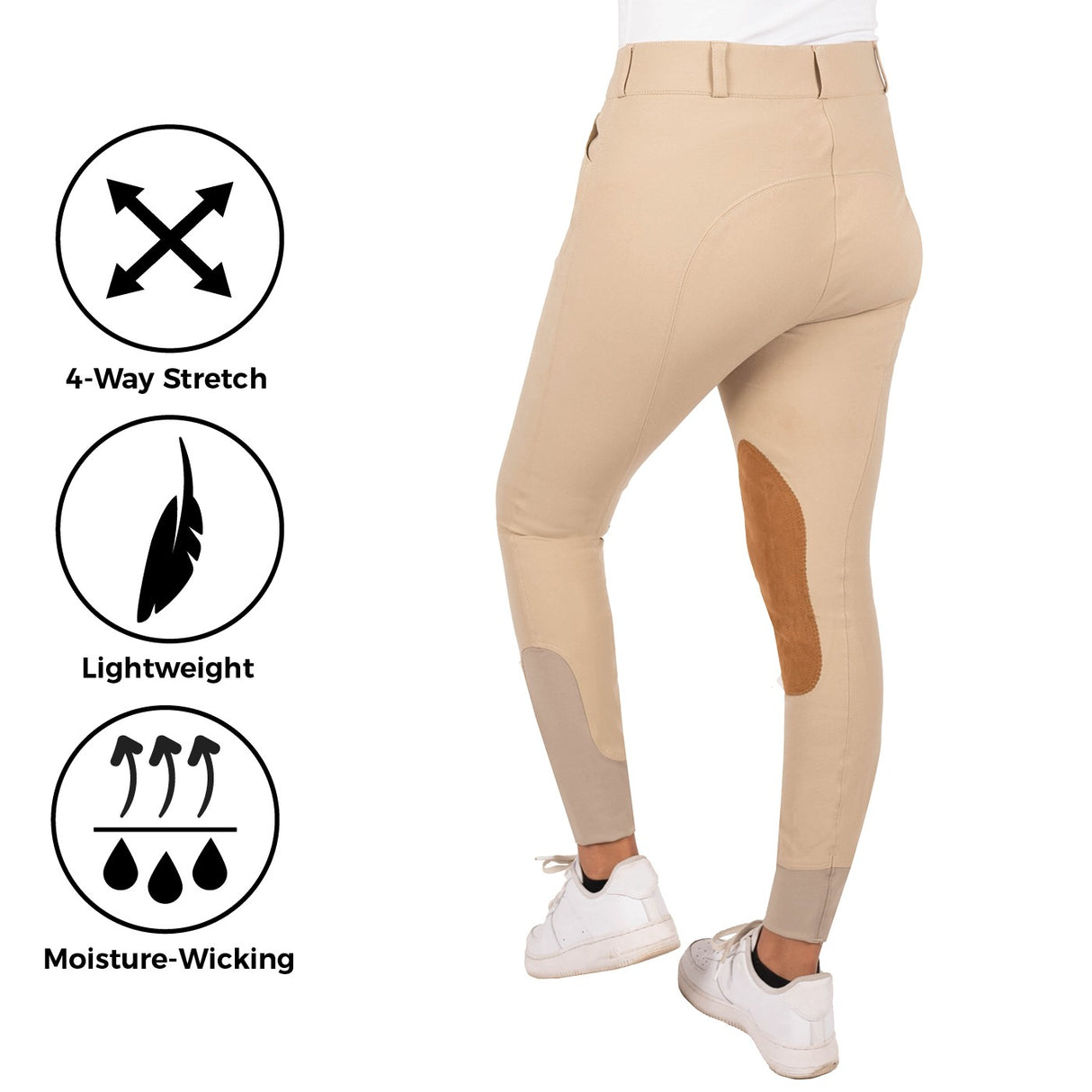 Pantalon d'équitation taille haute Elation Platinum Chelsea