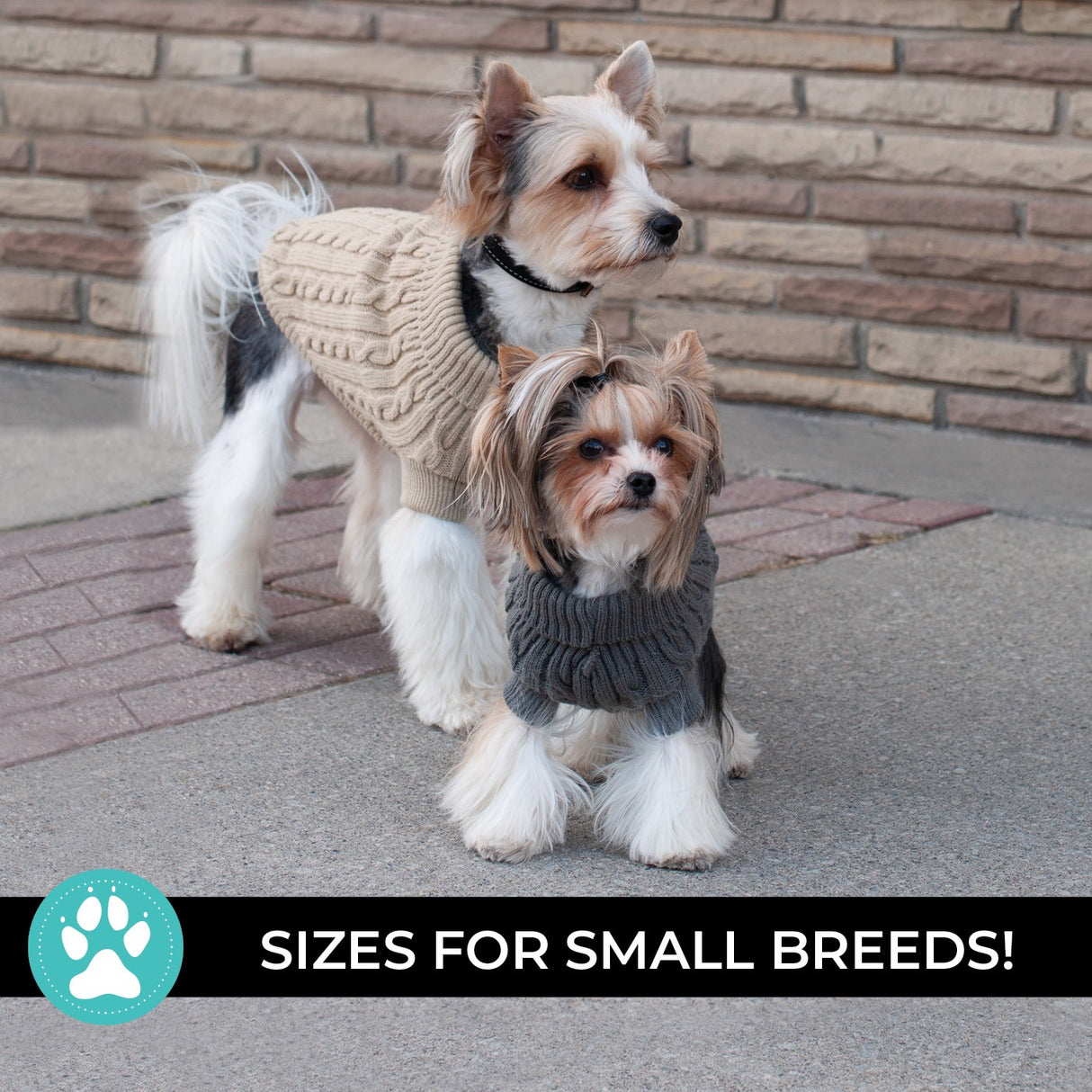 Shedrow K9 Brentwood Cable Knit Dog Sweater