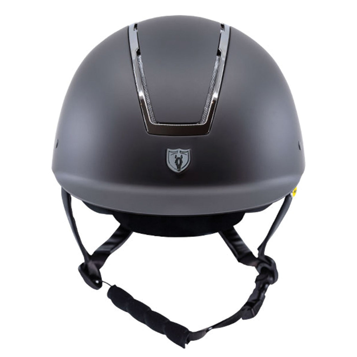Tipperary Windsor Traditional Brim Helmet - Matte Black Chrome Trim