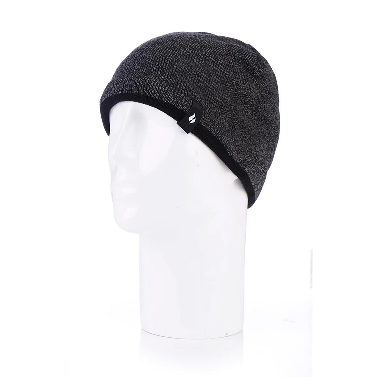 Heat Holders Atlas Flat Knit Hat W- Contrast Trim - Men's