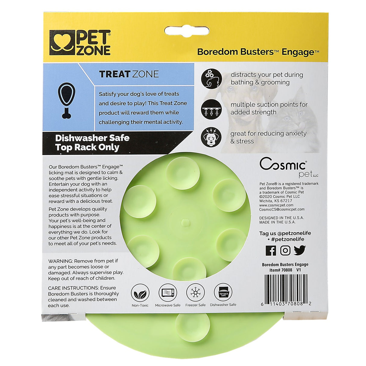Boredom Busterz Green Engage Lick Mat