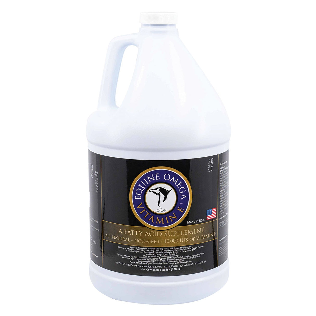Gallon de vitamine E oméga équine