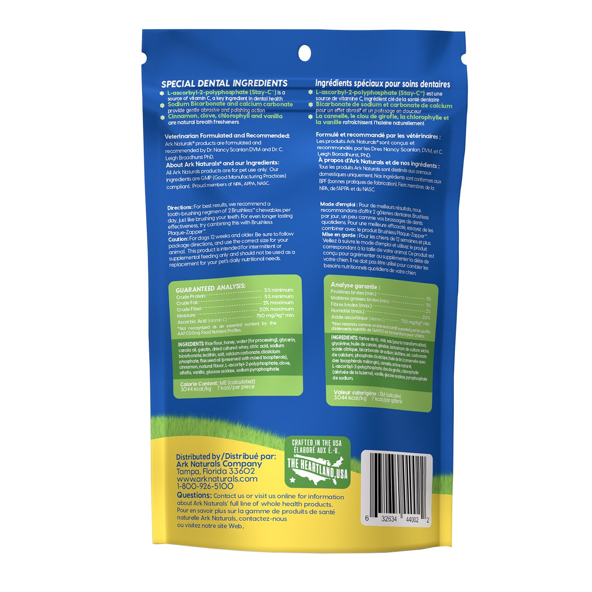 Ark Naturals Brushless Toothpaste Mini Dog Chew 4 Oz