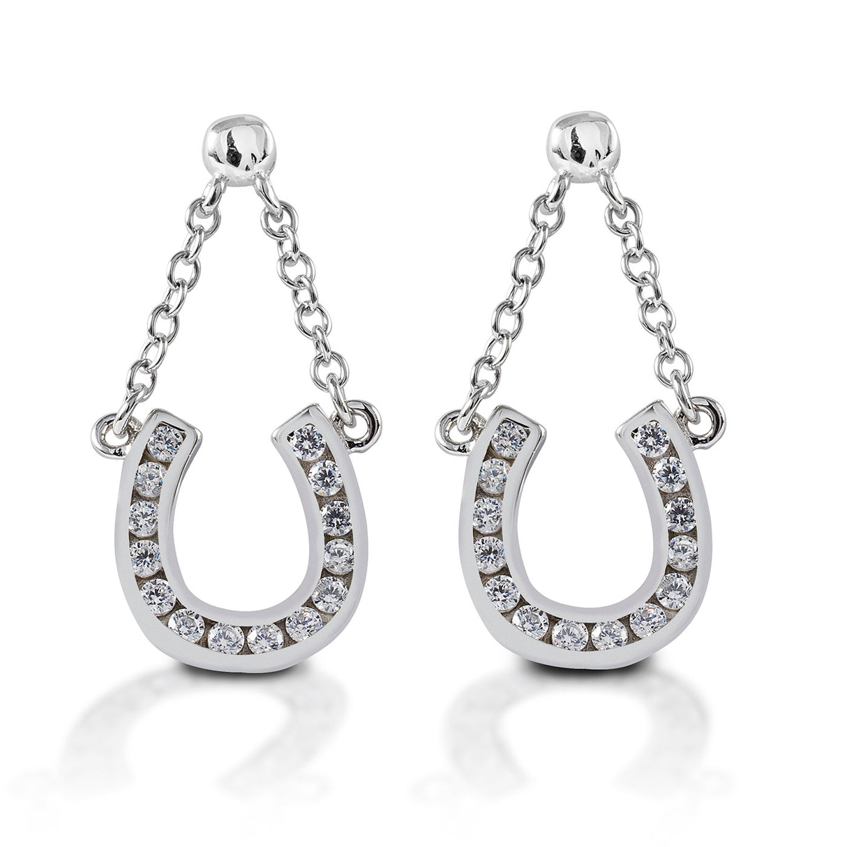 Boucles d'oreilles pendantes en forme de fer à cheval Kelly Herd