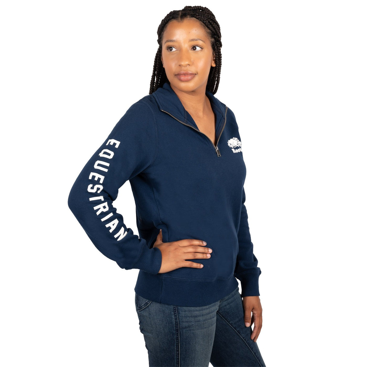 Sweat-shirt zippé Roots Equestrian Original Stein