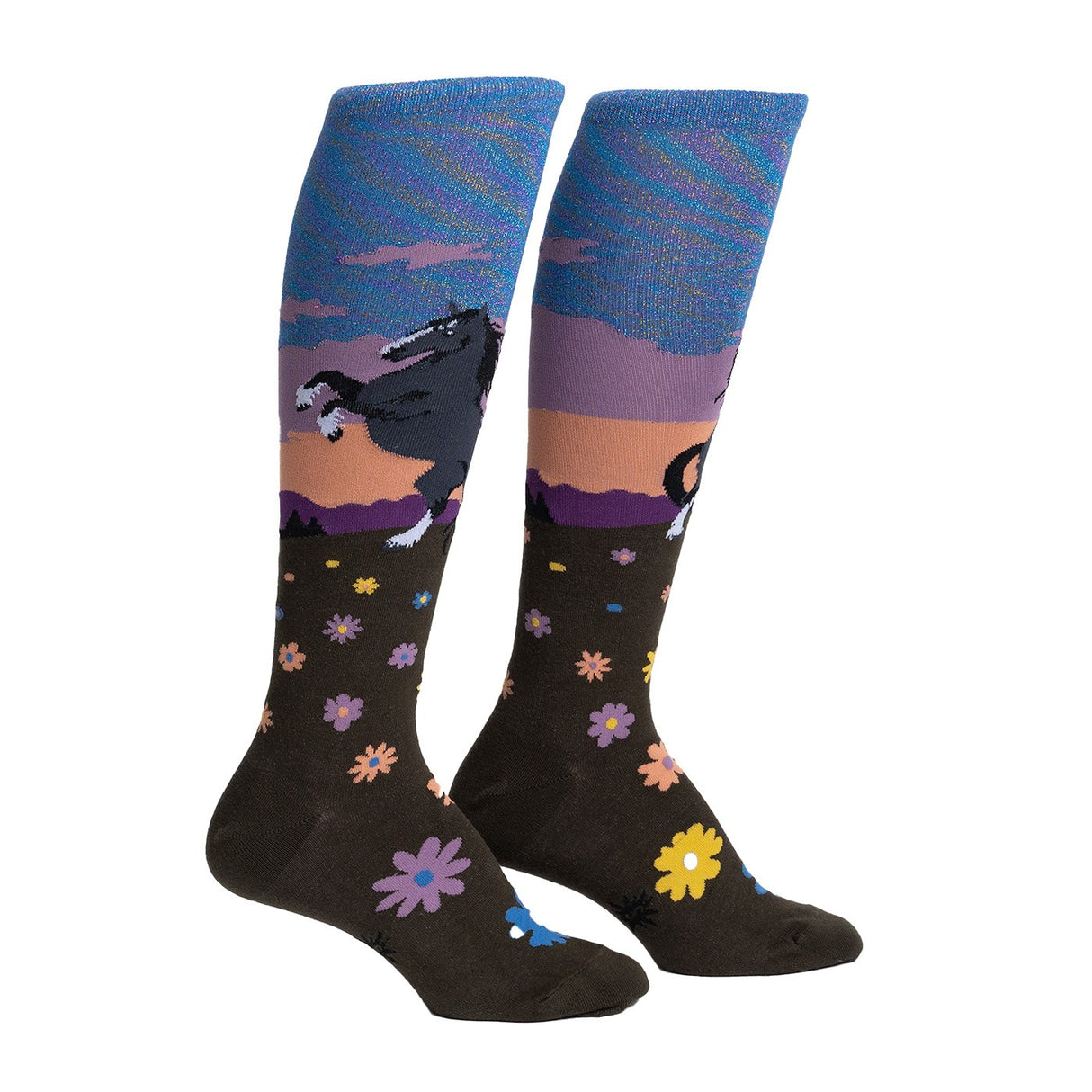 Sock It To Me - Chaussettes montantes noires Beauty