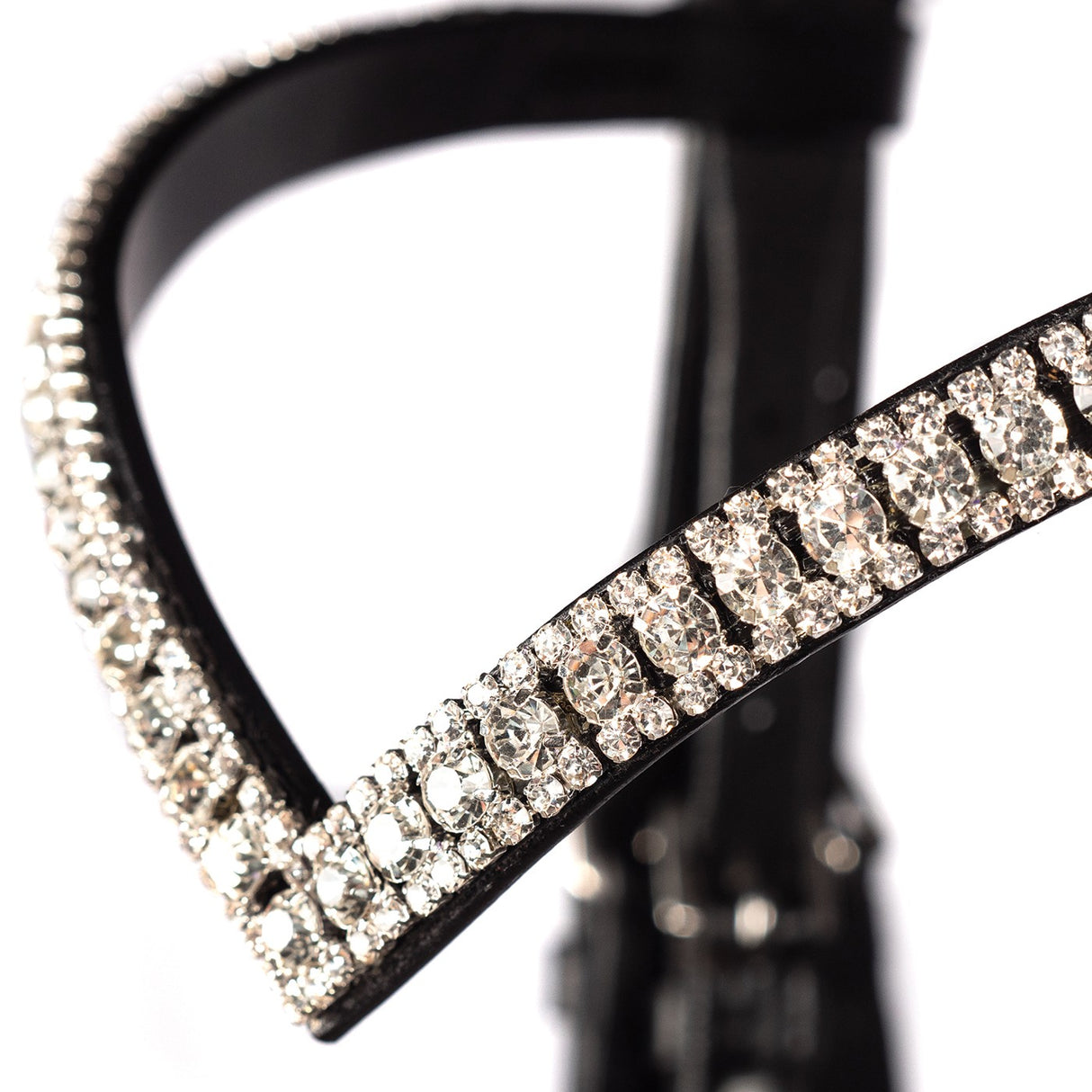 Bridon de dressage FFE Crystal V avec passepoil argenté