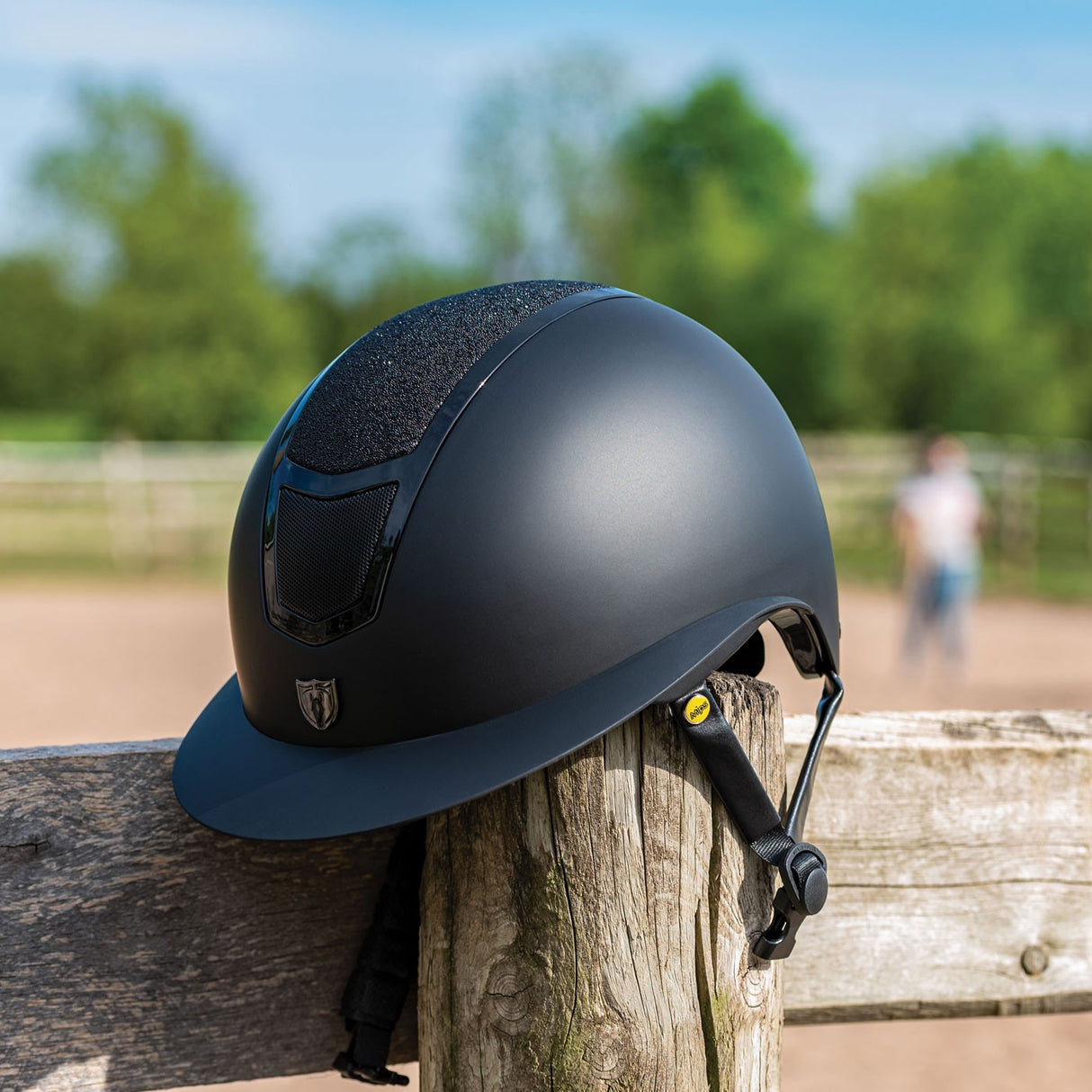 Tipperary Devon Wide Brim MIPS Helmet - Sparkle Black