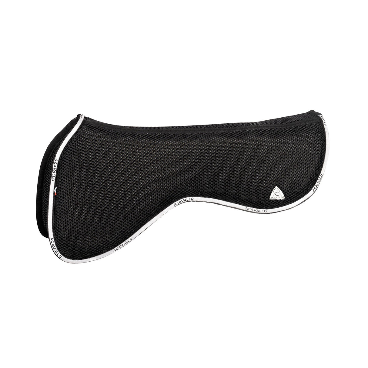 Acavallo Withers Free Tissu d'espacement 3D et mousse à mémoire de forme Demi-coussin à contact étroit