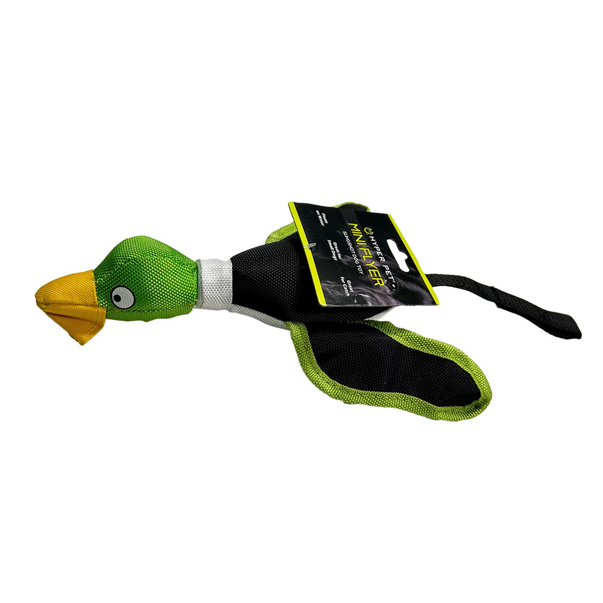 Jouet pour chien Hyper Pet Mini canard volant vert