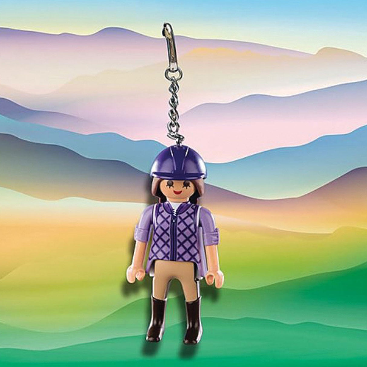 Porte-clés Cavalier Playmobil