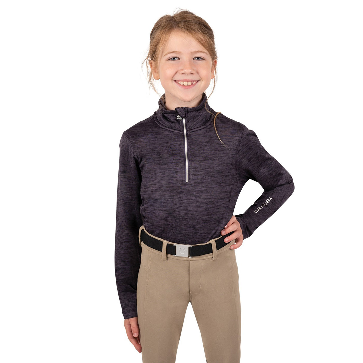 TemTeq Elisa Quarter Zip Performance Shirt - Enfants