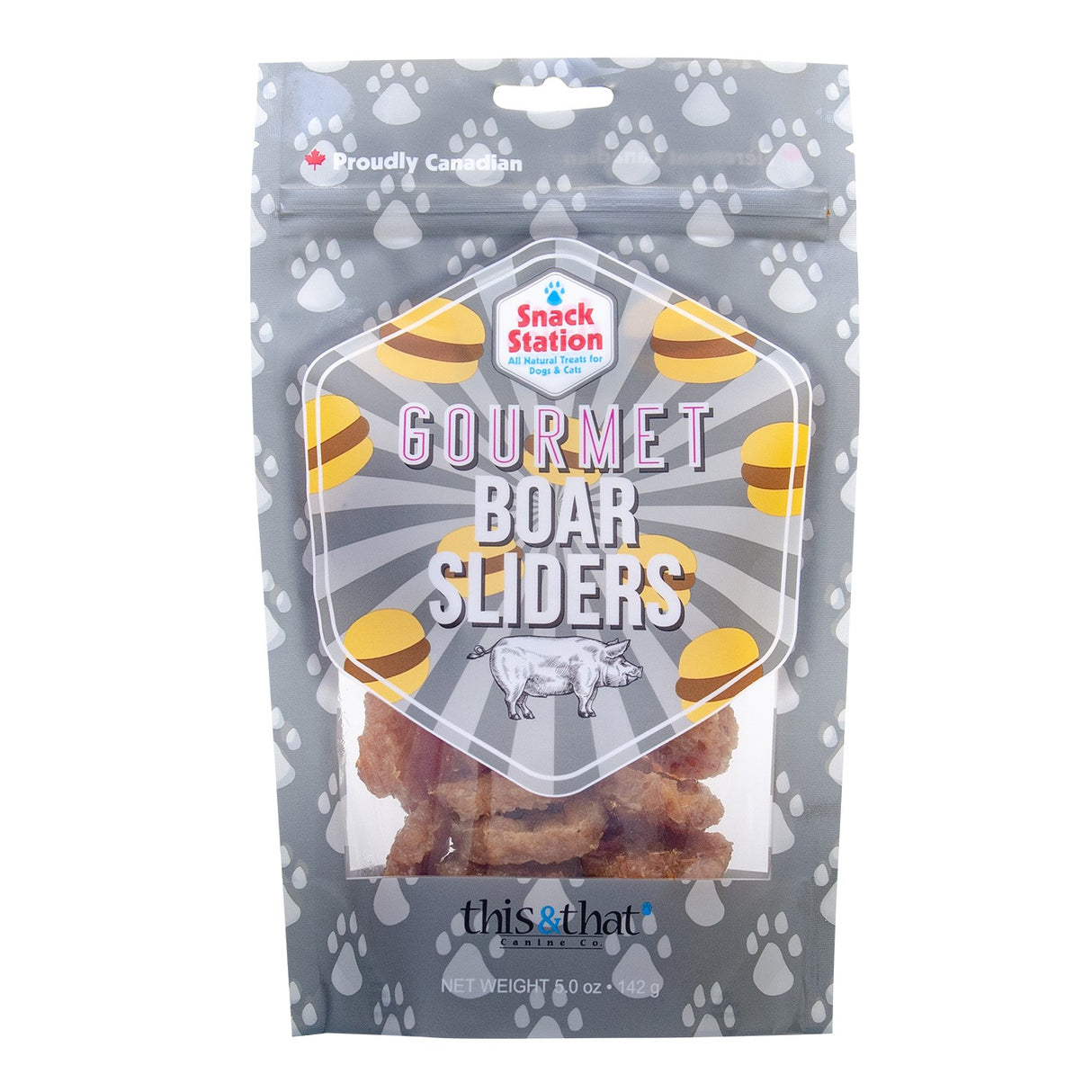 This & That Gourmet Boar Sliders Dog Treat 142 g