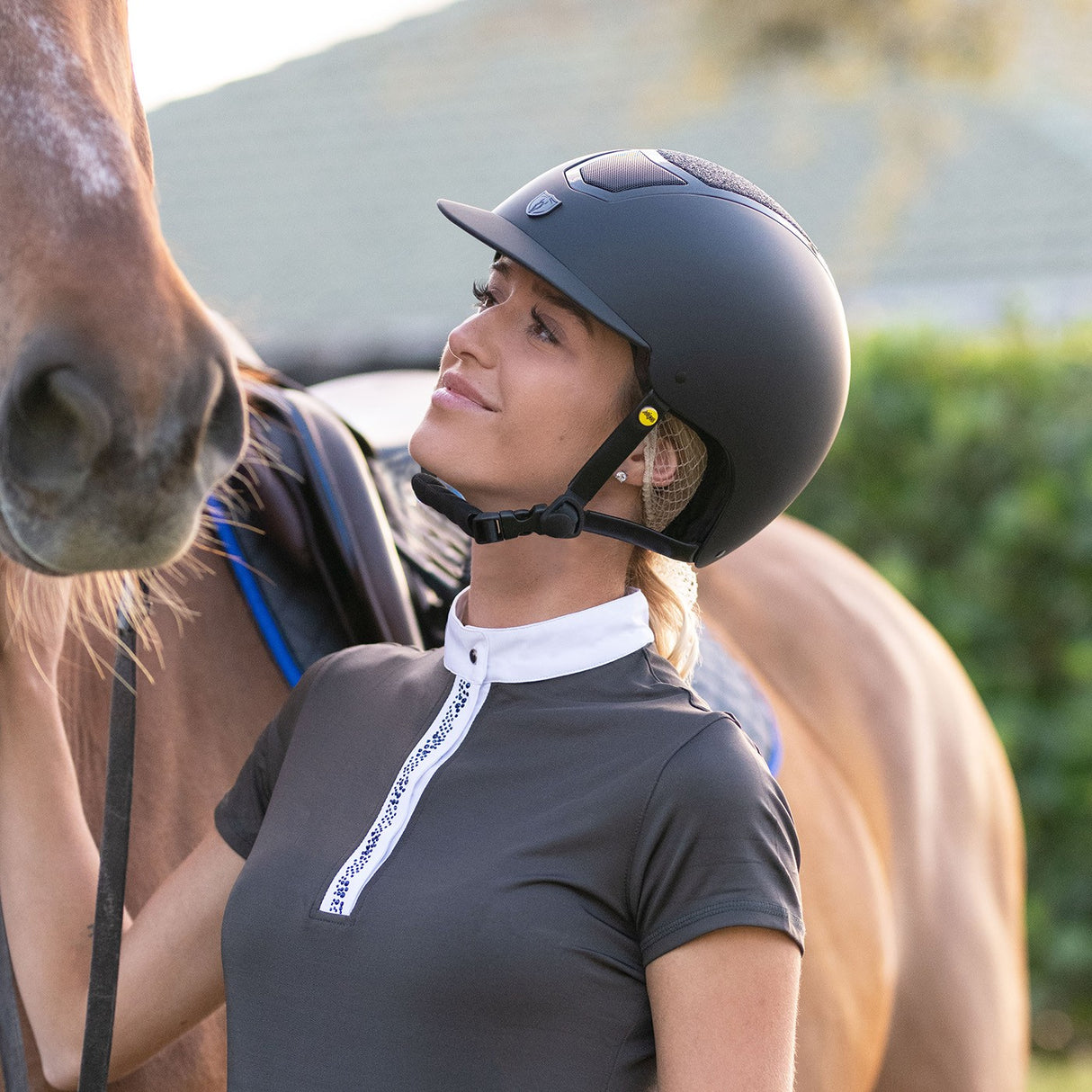 Tipperary Devon Traditional Brim MIPS Helmet - Sparkle Black