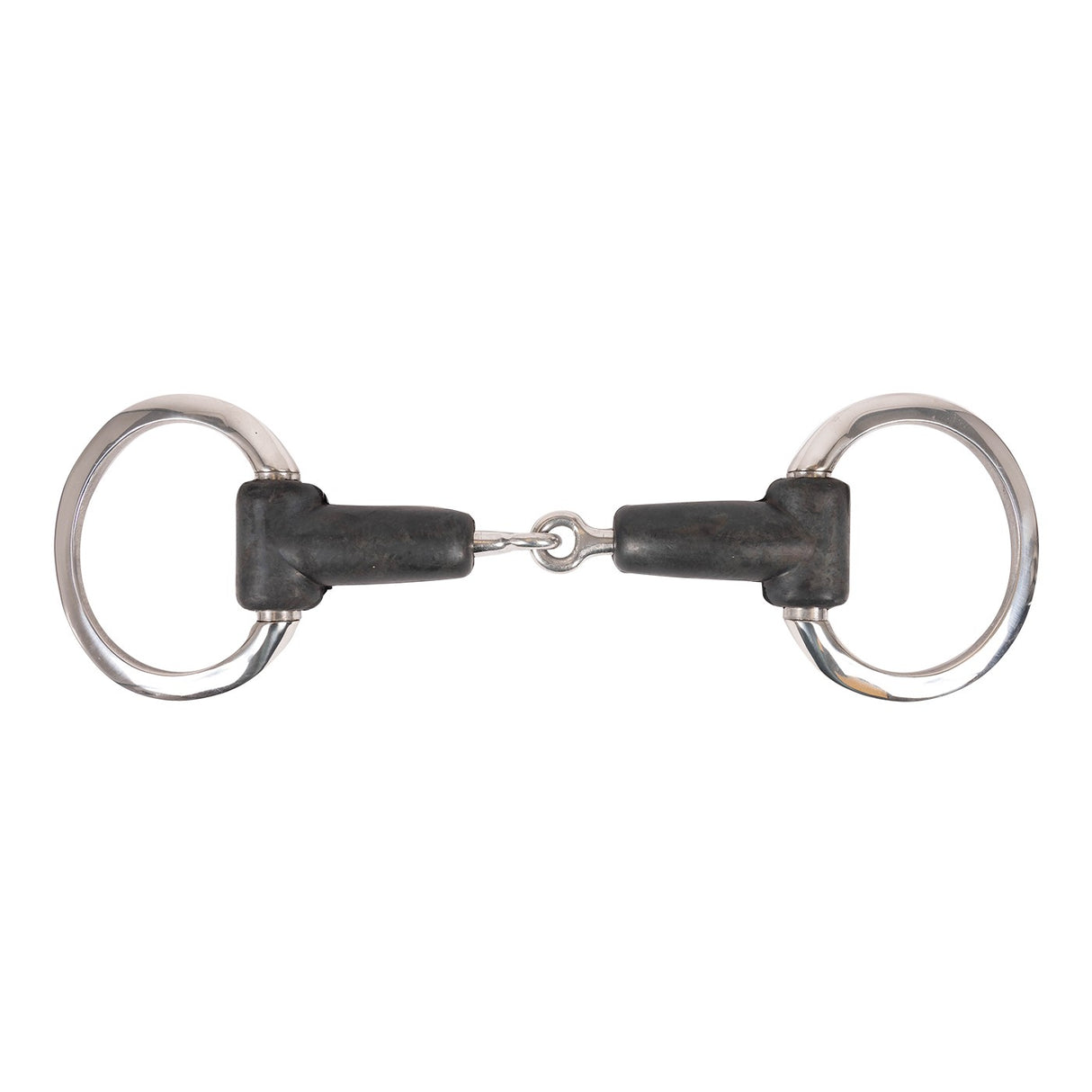 Metalab Eggbutt Rubber Snaffle Bit