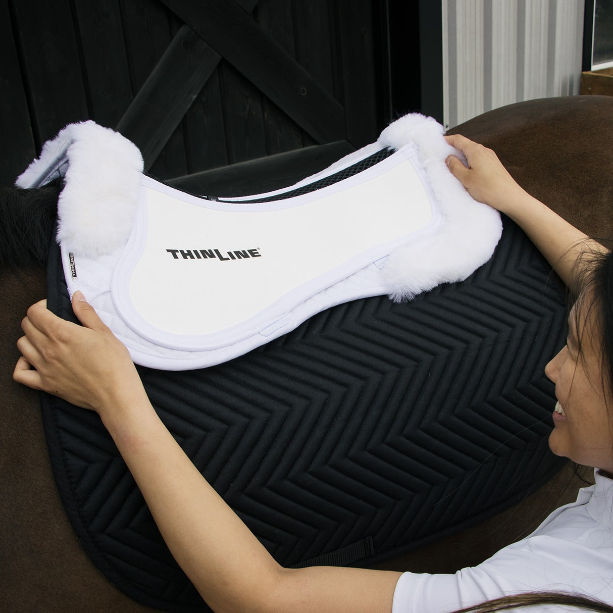 ThinLine Trifecta Cotton Half Pad W- Sheepskin