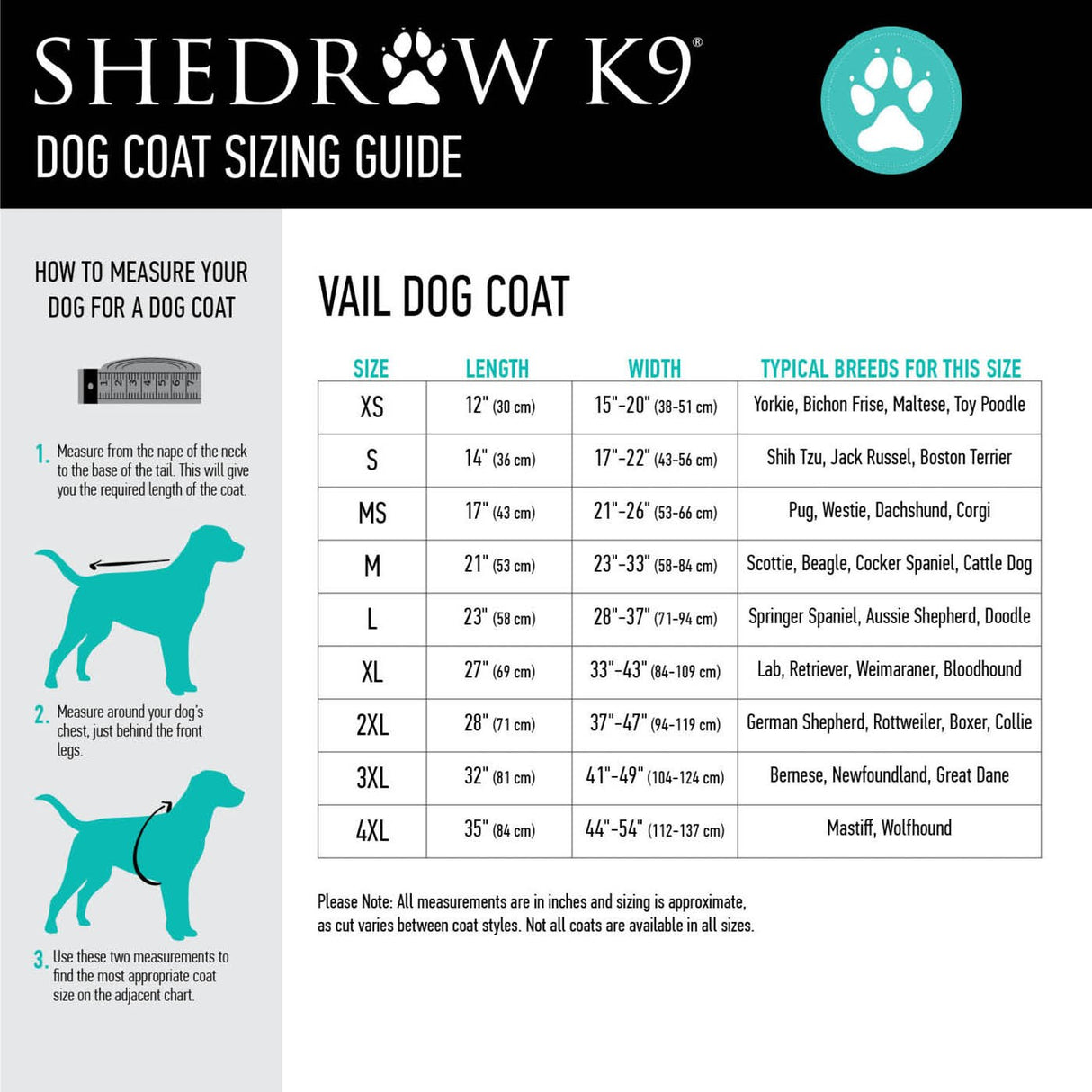Manteau pour chien Shedrow K9 Vail