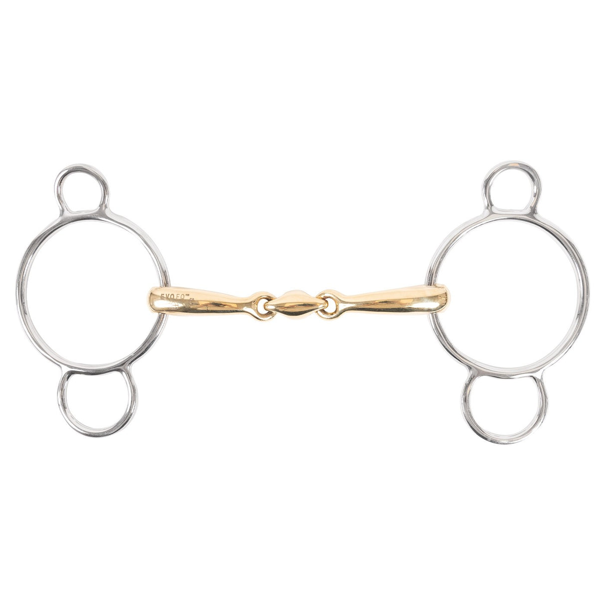 EvoEq Universal Curved Mouth Double Jointed Bit W- Lozenge