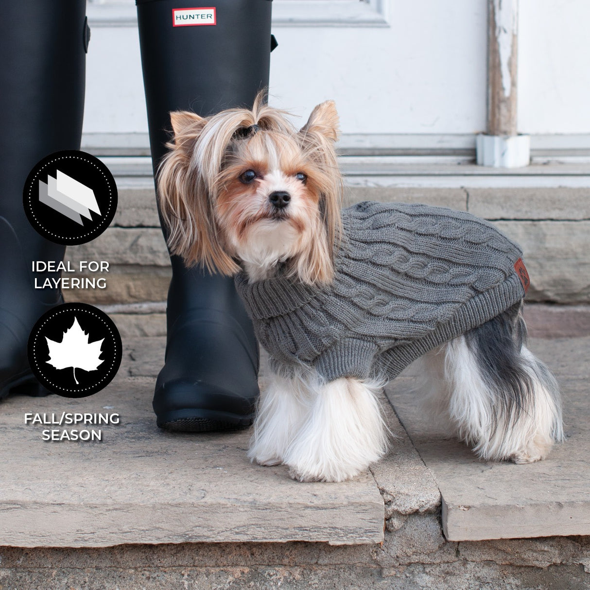 Shedrow K9 Brentwood Cable Knit Dog Sweater