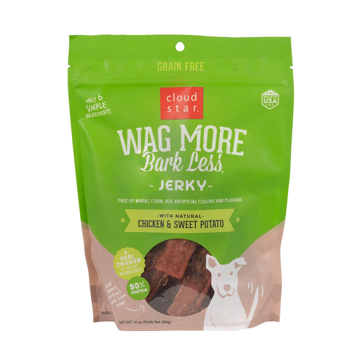 Cloud Star Wag More Bark Less Chicken Jerky 10 Oz