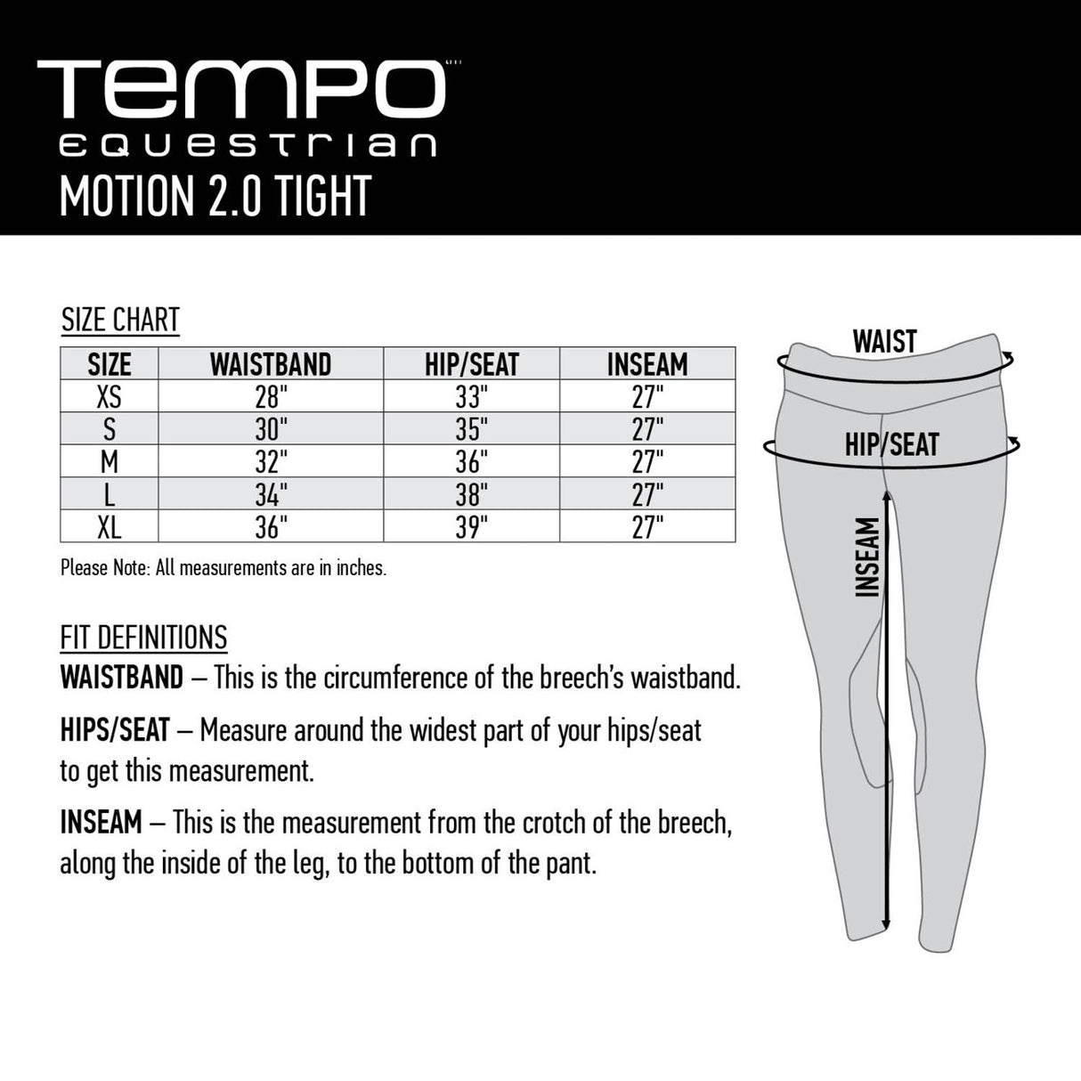 Collant Tempo Equestrian Motion 2.0