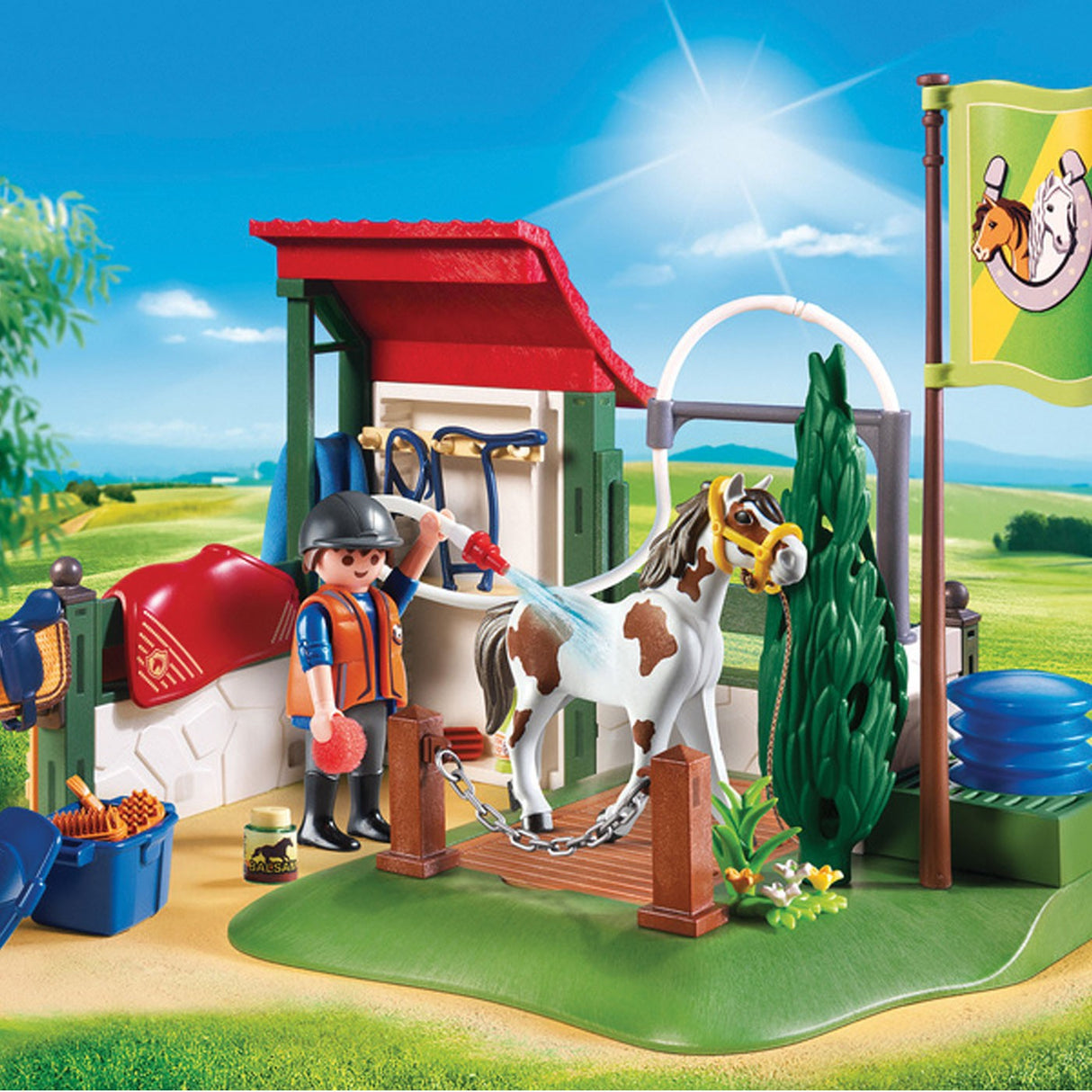 Playmobil Horse Farm Horse Grooming Station