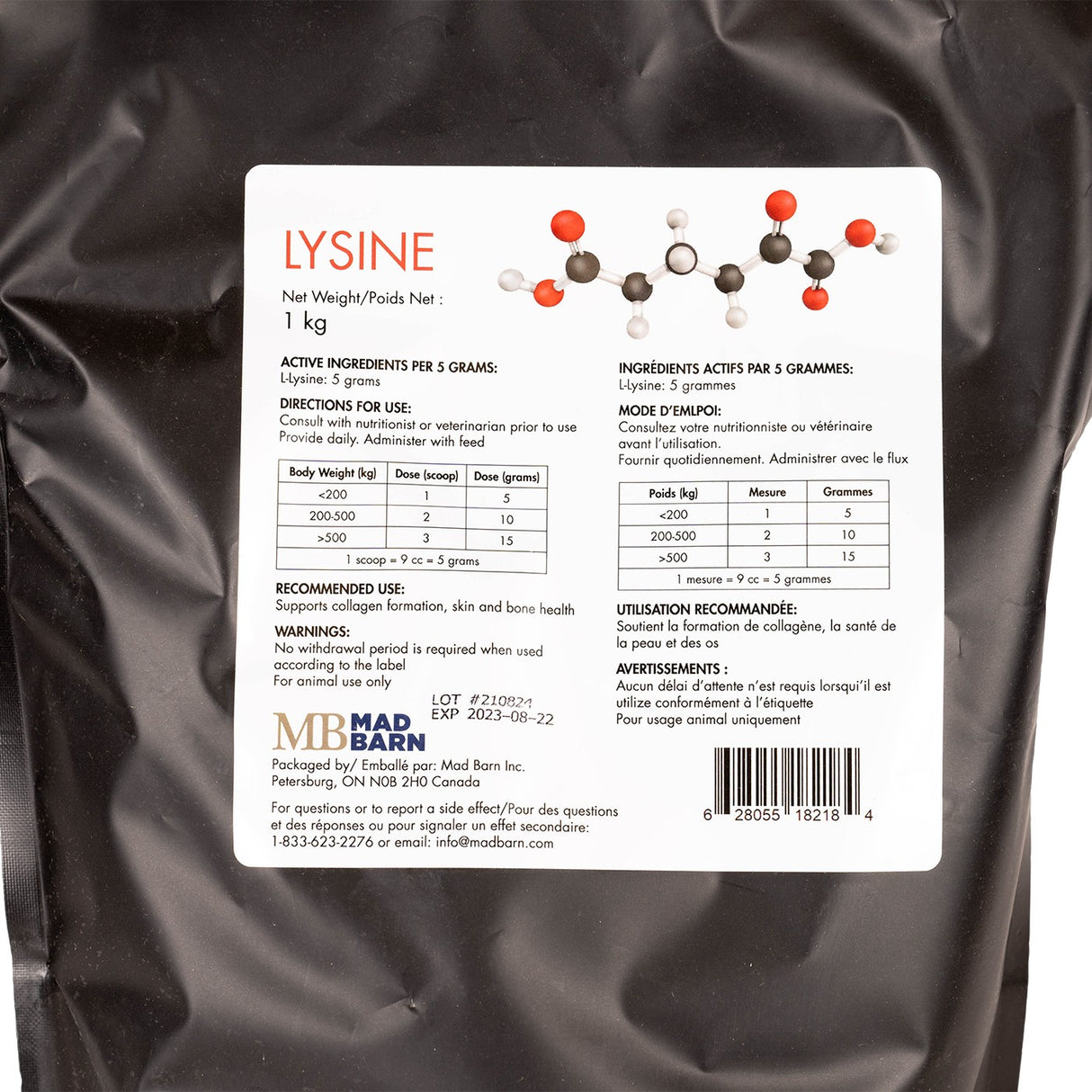 Mad Barn L-Lysine 1 Kg
