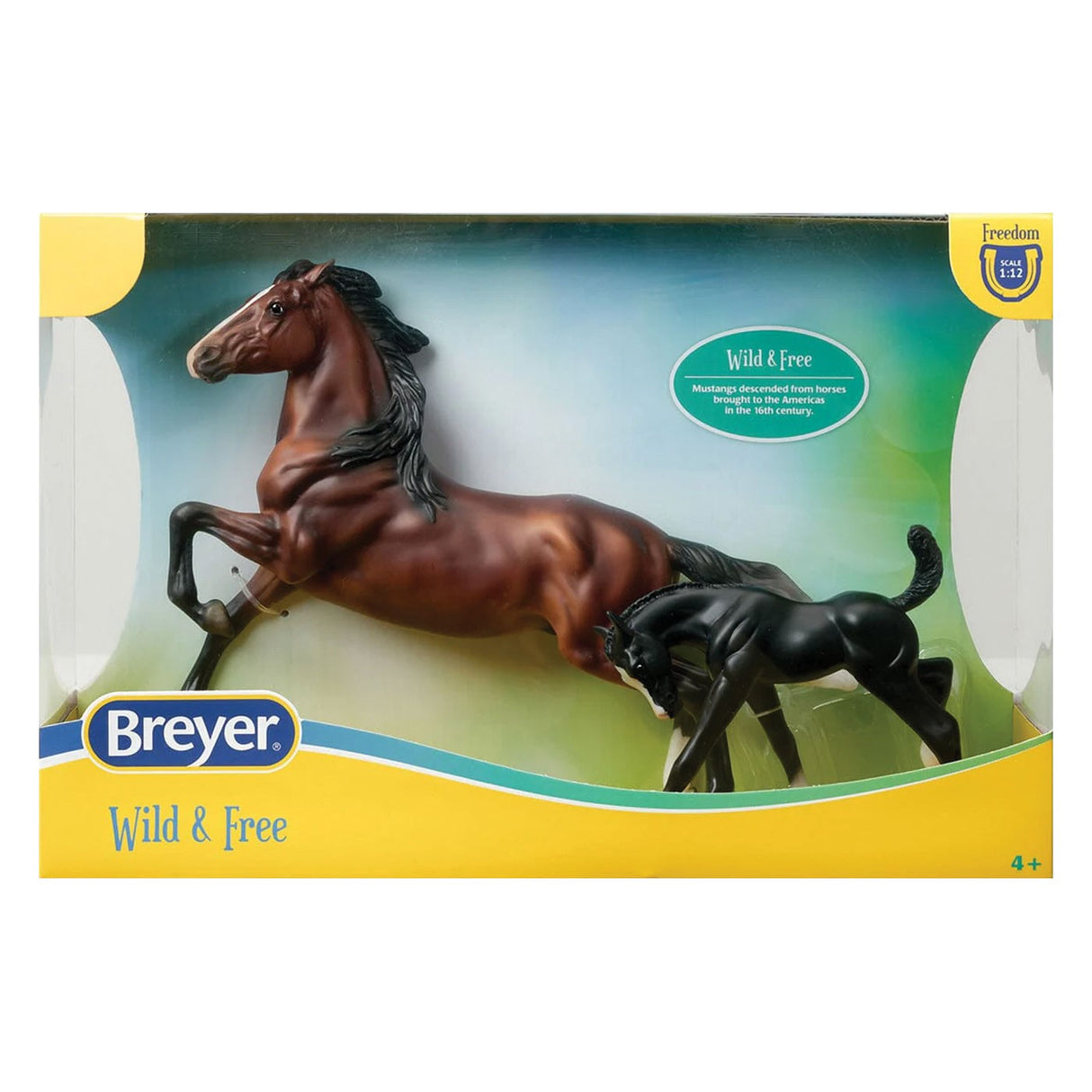 Ensemble cheval et poulain Breyer Stablemates Wild & Free
