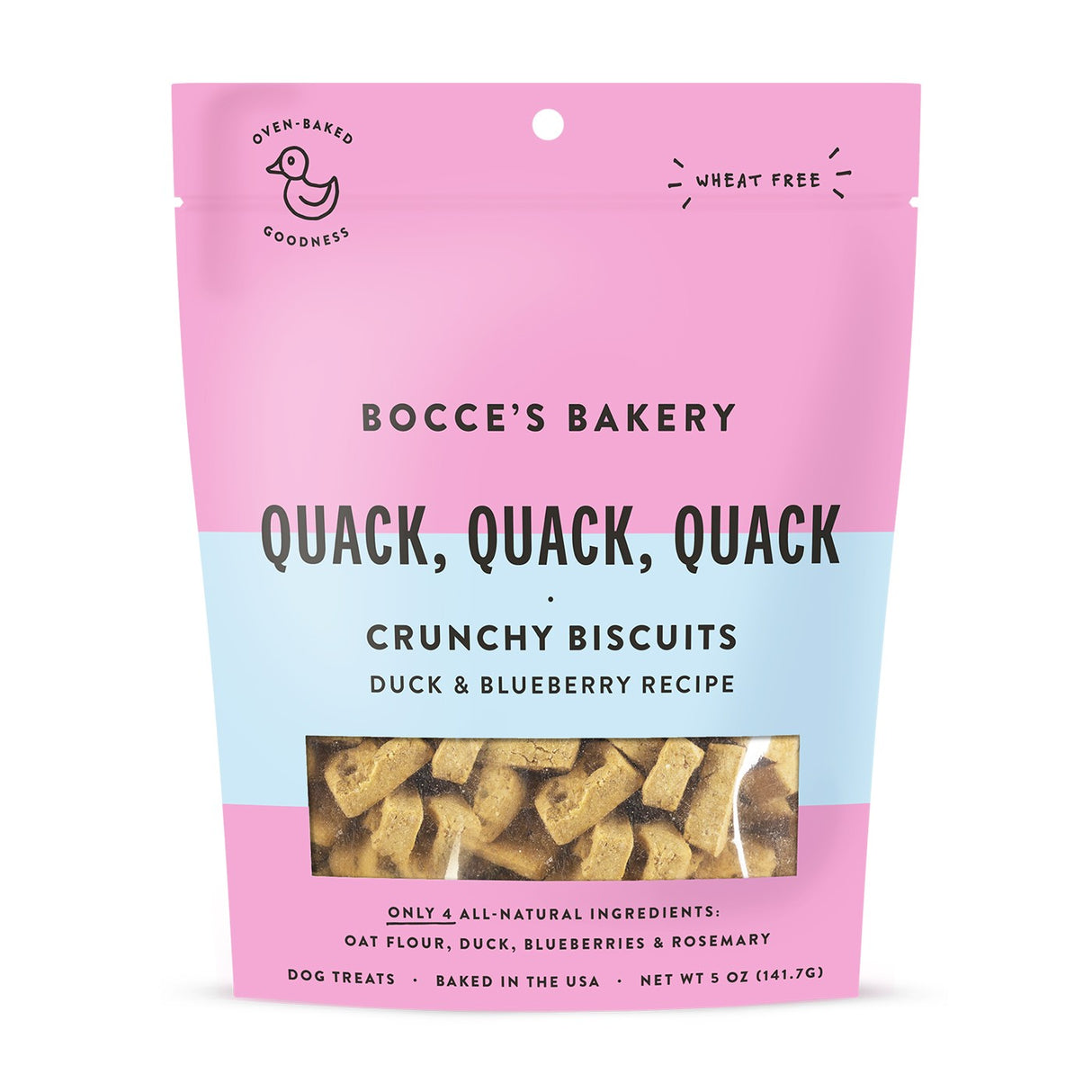Bocce's Bakery Quack Quack Quack Soft & Chewy Dog Treat 6 Oz