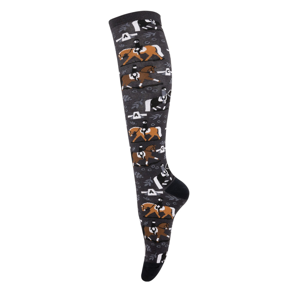 Four White Socks Nocturne Dressage Knee High Socks