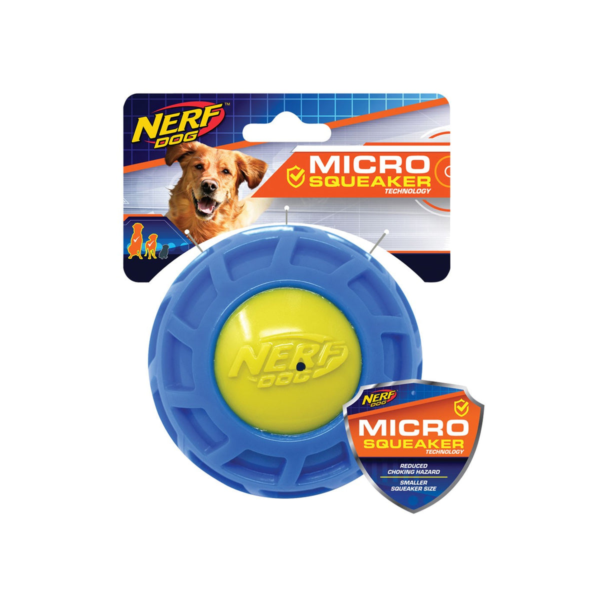 Nerf Dog Micro Squeak Exo Ball Grande